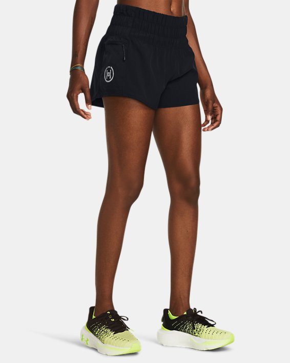 Women's UA Launch Shorts in Black image number 0